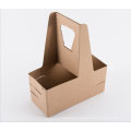 Multi-Specification Kraft Paper Holder/Disposable Coffee Paper Tray for Take-out